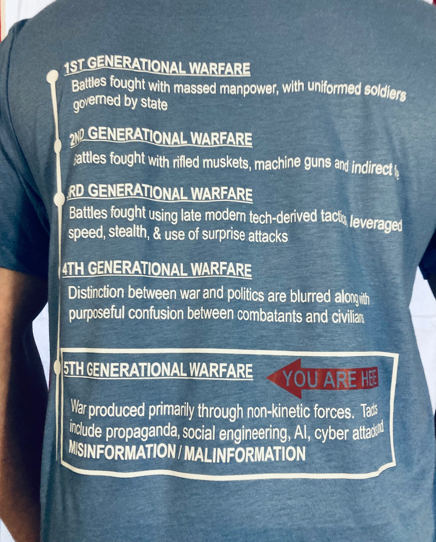 5th Generational Warfare Unisex T's