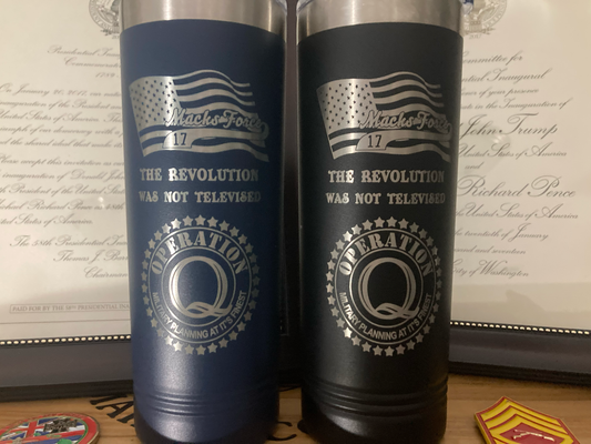 1 ) Macks Force Tumblers/Inaugurations 45-47  100% MAGA Proof