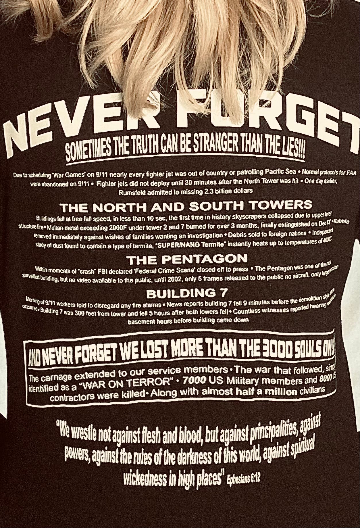 Never Forget 9-11 Was a Inside Job (unisex T-shirts)